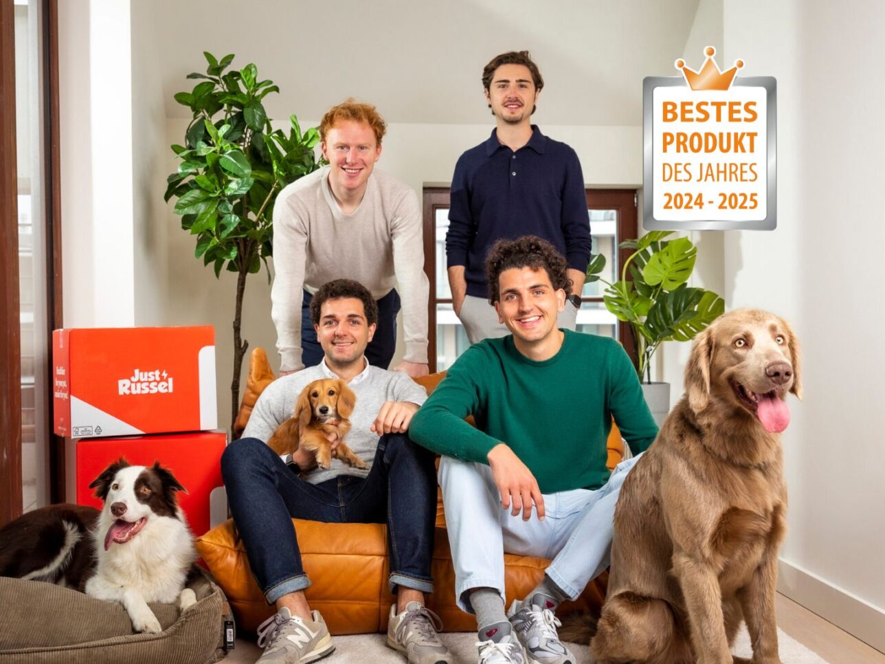 Just Russel Founders and their dogs