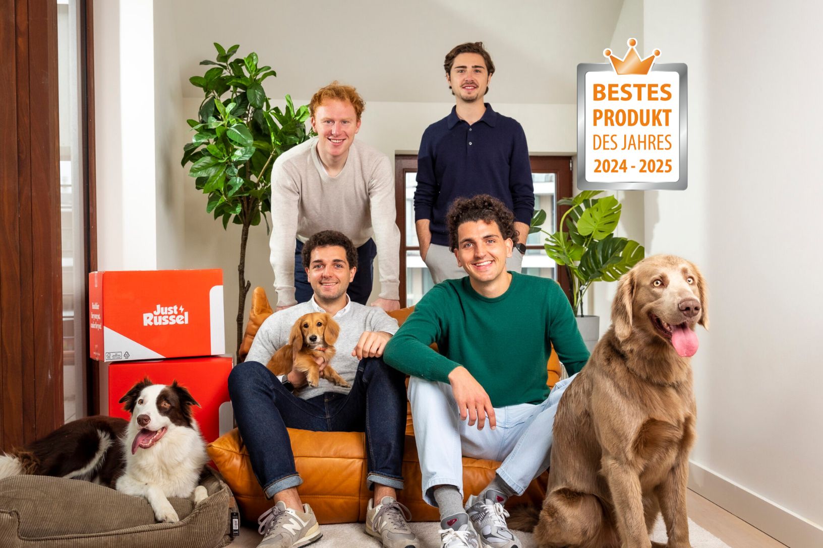 Just Russel Founders and their dogs